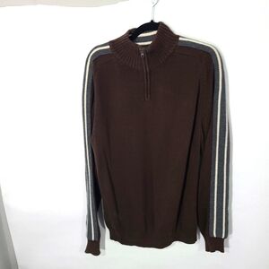 American Rag Cie Men's Size XL Brown Ribbed Long Sleeve Sweater Top Shirt‎